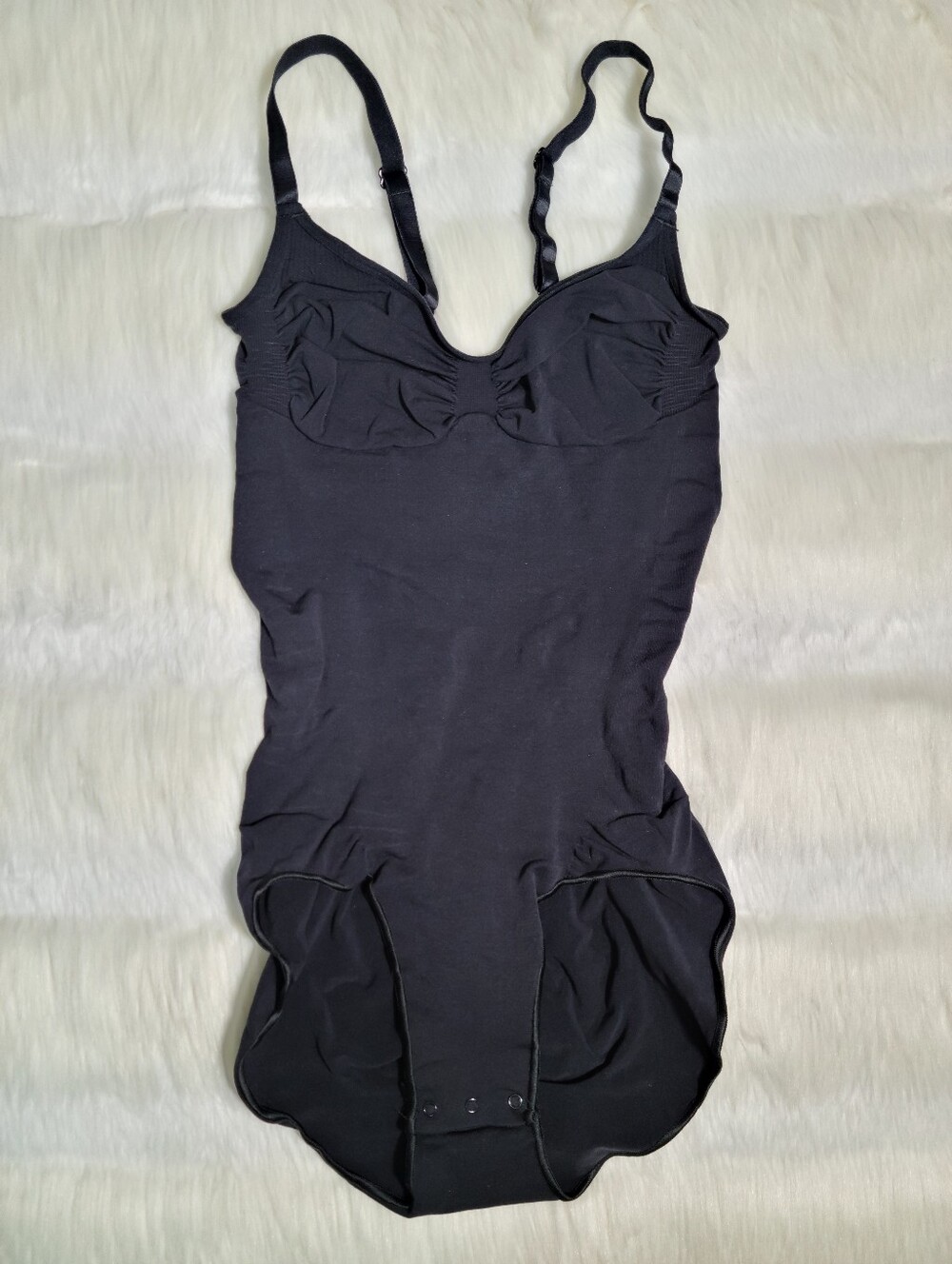 SKIMS Seamless Sculpt Brief Bodysuit Black Onyx Large NEW